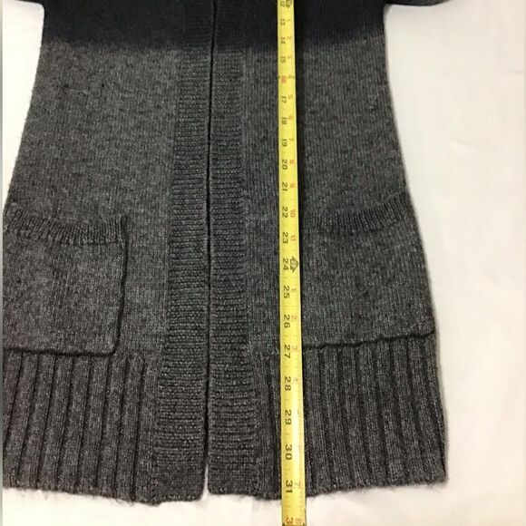 Theory Black And Gray Sweater Alpaca Wool And Silk Cardigan Style Size Small - Picture 10 of 10